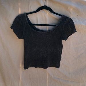 Wild Fable Crop Top, ribbed and black. Size small